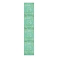 thumbnail image 5 of Unique Loom Renaissance Collection Area Rug - Roma (2' x 10' Runner Spring Green/Light Blue), 5 of 7
