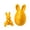 Gold, variant on FLOPESN 3D Printed Toy Easter Bunny Egg Set, Joint Movable PLA Material Trendy Play, Desktop Creative Decorative Ornaments -Teal
