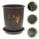 thumbnail image 5 of EeaseMX juegos de macetas para orquídeas de plástico de imitación de porcelana con bandejas, 5 of 8