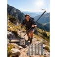 thumbnail image 3 of Multifunctional 8-Section Aluminum Alloy Trekking Pole Outdoor Telescopic Folding Hiking Pole Lightweight Mountaineering Cane with  Foam Grip, 3 of 12