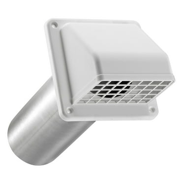 Lambro 224W 4-In. White Plastic Preferred Hood Vent