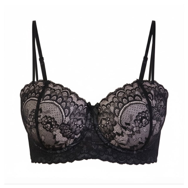 Brassier BrasJade para Mujer, con Copas Preformadas, Negro Talla 36C