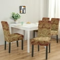 thumbnail image 2 of Classic Paisley Bohemian Dining Chair Covers Set of 4 Vintage Floral Ethnic Retro Colorful Pattern Washable Polyester Stretch Slipcovers Removable Protector for Chic Home, 2 of 7