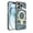 Grayblue, variant on Designed for iPhone 16 Pro Case, with 360° Rotatable Magnetic Invisible Stand [Compatible with MagSafe] Gold Plating Edge Soft TPU Shockproof Protective Case for Women Men - Grayblue