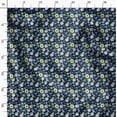 thumbnail image 3 of Soimoi Florals Print, Poly Taffeta Fabric, Decor Sewing Fabric by The Yard 56 Inch Wide, Decorative Fabric for Outdoor Upholstery, Umbrellas and Home Accents, Navy Blue, 3 of 6