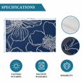 thumbnail image 6 of Blue Flowers Placemats Set of 8, Spring Floral Botanical Modern Art Placemats for Dining Table, Place Mats for Kitchen Tabletop, Waterproof Wipeable Dining Table Mats Set, 6 of 9