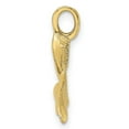 thumbnail image 2 of Auriga Fine Jewelry 10K Yellow Gold 3-D & Polished Whale Tail Charm for Women (L-23 mm,W-20 mm), 2 of 5
