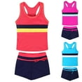thumbnail image 4 of Tkrady Little Girls Swimsuit Summer New Vest Tops Shorts Two Piece Swimwear Set, Sizes 100-160cm, 4 of 5