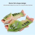 thumbnail image 3 of Unisex Simulation 3d Fish Slippers Summer Funny Fashion Flip Flops For Outdoors -suzuka, 3 of 4