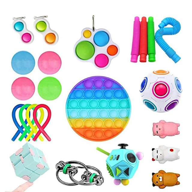 23pcs9 Pack Fidget Toys Conjunto de juguetes sensoriales Antistress Relief Fidget Toys ZefeiWu 8390615848527