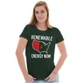 thumbnail image 5 of USA Renewable Energy Climate Change Women's T Shirt Ladies Tee Brisco Brands 2X, 5 of 6