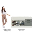 thumbnail image 4 of Mueble de Cocina Madesa Agata 150 cm 2 Puertas y 2 Cajones Sin Encimera y Lavabo Blanco/Gris, 4 of 9