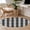 black, variant on Round Area Rug 3 Ft, Black White Plaid Washable Non-Slip Circle Carpet for Living Room/Bedroom, Farmhouse Modern Art Checkered Low-Profile Small Floor Mats Collection Rugs for Indoor