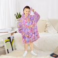 thumbnail image 6 of Wearable Blanket with Sleeves and Pocket Oversized Hooded Sweatshirt 3-14 YR Small Colors Shapes M, 6 of 7