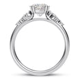 thumbnail image 2 of Spot Jewelry Graduated Mixed-Shape Diamond Engagement Ring - 1.9 Ct Cushion Cut Moissanite Solitaire Diamond Design in 14K White Gold Plated - Exquisite Jewelry for Her Special Collection, 2 of 3