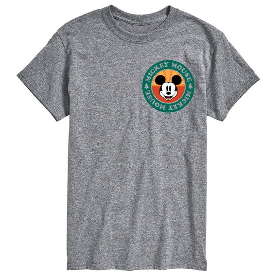 Mickey and Friends - Mickey Mouse Emblem - Men's Short Sleeve Graphic T-Shirt
