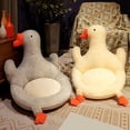 thumbnail image 4 of Bewildely Comodidad en el hogar, felpa de ganso, cintura cómoda, cojín de felpa suave, cojín para silla grande, protección del respaldo Conjuntos de muebles de sala de estar gris 90*50cm, 4 of 6