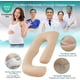 thumbnail image 3 of Almohada para Embarazo Sasttie en Forma de U Jumbo 152x76 cm Beige, 3 of 7