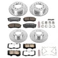 thumbnail image 3 of PowerStop Front and Rear Z36 Truck & Tow Carbon-Fiber Ceramic Brake Pad and Drilled and Slotted Rotor Kit Fits: LEXUS TOYOTA Select Models K2422-36, 3 of 9