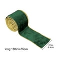 thumbnail image 3 of HomeDM Christmas Ribbon 15ft Xmas Ribbon for Wreath Bows Gift Wrapping Winter Xmas Burlap Ribbon Decor for Garland Holiday Party Craft Bow Gifts Making 180" X 2.5", 3 of 7