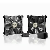 AC Infinity Multifan S7-P Dual Cooling Fan with Speed Control for Receiver DVR, PlayStation, Xbox