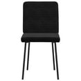 thumbnail image 3 of vidaXL Dining Chair Set of 2 Black Velvet (100% polyester), plywood, metal, 3 of 6