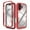 Red, variant on Clear Case for iPhone 16 Plus, Hybrid Silicone Durable 3-Layer [Not Yellowing][Military Grade Drop Protection] Shockproof/DropProof Protective Cover for iPhone 16 Plus,Pink