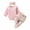 Pink, variant on Odeerbi Baby Bodysuit Layette Set Onesie for Toddler Fall Winter Girls' Crew Neck Long Sleeve 2025 Casual Floral Printed Romper Pants Headband Suit Pink