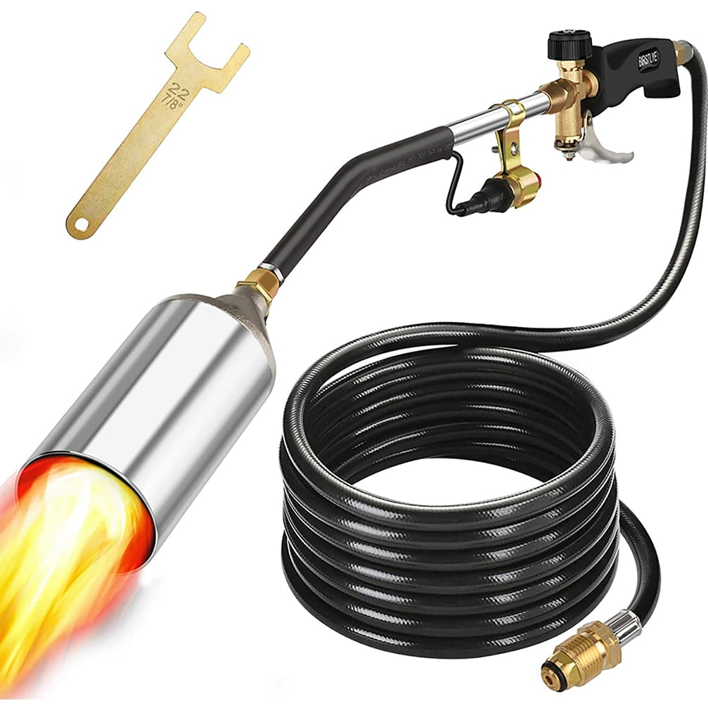Portable Propane Weed Torch Burner Fire Starter Ice Melter W/3Nozzles & 79"Hose Portable Propane Weed Torch Burner Fire Starter Ice Melter W/3Nozzles & 79"Hose