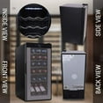 thumbnail image 3 of NutriChef Digital Electric 18 Bottle Thermoelectric Wine Chiller Cooler, Black, 3 of 6