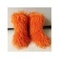 thumbnail image 3 of Eloshman Ladies Comfortable Plush Mid Calf Boot Indoor Outdoor Fashion Fuzzy Snow Boots Cozy Furry Orange 7, 3 of 3