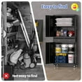thumbnail image 7 of Danolapsi Metal Storage Cabinet, 73 Inch Garage Storage with Locking Doors and Adjustable Shelves, Heavy Duty Tool Cabinet with 2 Drawers, 7 of 7