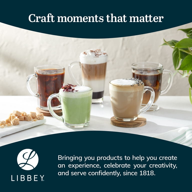 Libbey Kona Glass Coffee Mugs, 16-Ounce, Set Of 6 photo 6
