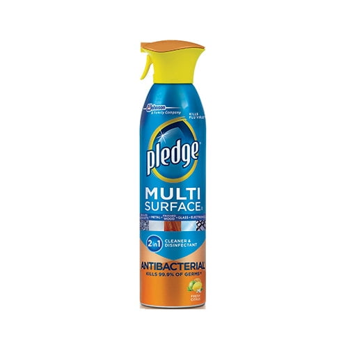 Pledge 72354 Multi Surface Antibacterial Everyday Cleaner, 9.7 Oz, Citrus