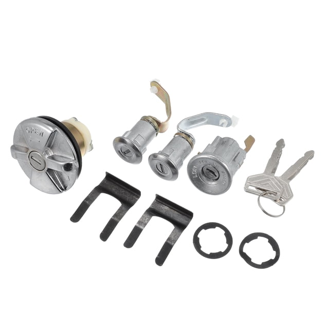 Kit de cilindro de bloqueo de encendido para Toyota Land Cruiser, paquete de 6, tono plateado, tono bronce negro
