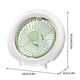 thumbnail image 2 of Ventilador oscilante multifunción con luz nocturna LED - ajustable a 3 velocidades, funcionamiento silencioso, colgado o de pie, 2 of 2