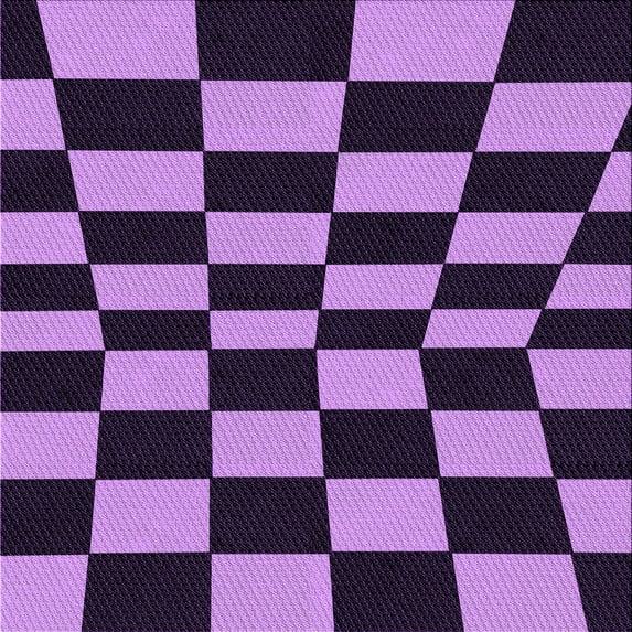 Ahgly Company Machine Washable Indoor Square Transitional Heliotrope Purple Area Rugs, 5' Square
