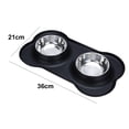 thumbnail image 2 of Comederos para perros de acero inoxidable y bebederos para perros con sistema antiderrames y antideslizante., 2 of 5