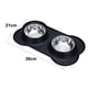thumbnail image 2 of Comederos para perros de acero inoxidable y bebederos para perros con sistema antiderrames y antideslizante., 2 of 5