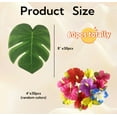 thumbnail image 3 of Luau Party Supplies Tropical Artificial Palm Leaves Hibiscus Flowers for Hawaiian Aloha Safari Party Favors Jungle Beach Theme Birthday Table Décor 60Pcs, 3 of 7