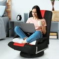 thumbnail image 2 of Giantex Chaise de Jeu Inclinable et Pliante, Fauteuil Berçant de Jeu Vidéo avec Dossier Réglable à 5 Positions et Base Ronde Pivotante à 360 Degrés, Fauteuil de Repos Rembourré, 2 of 8