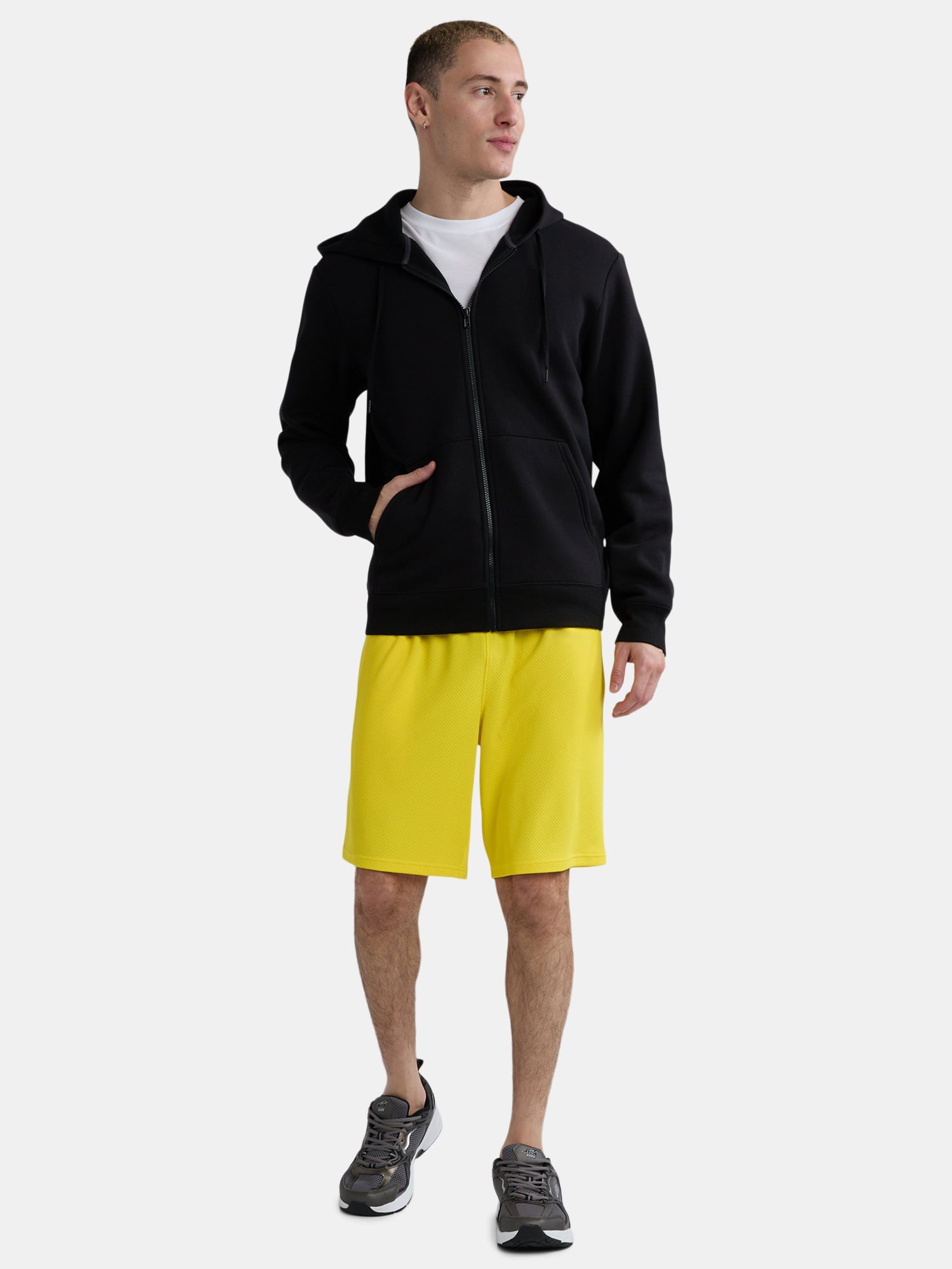 Athletic Works Men's and Big Men's Active Mesh Shorts, 9" Inseam, Sizes XS-5XL