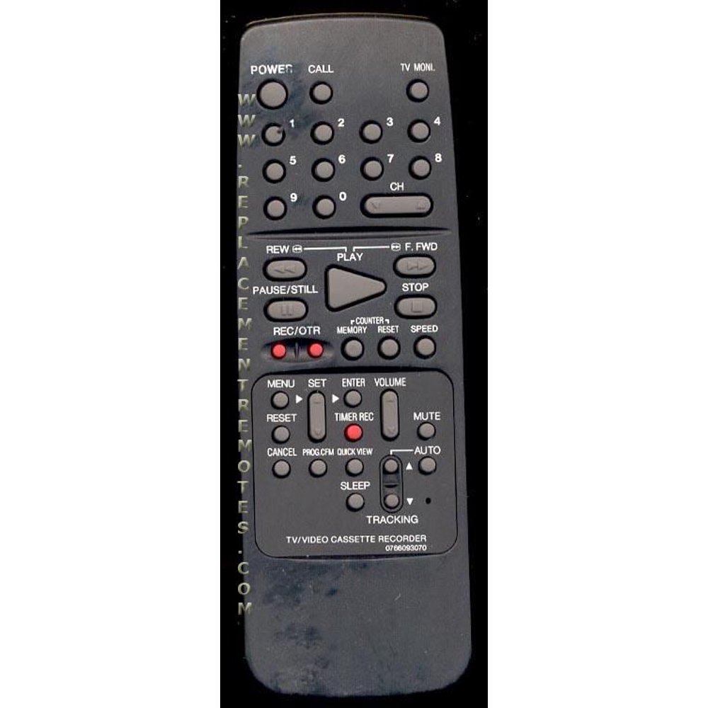 ORION 0766093070 (p/n 0766093070) TV/VCR Combo Remote Control (refurbished)