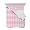 thumbnail image 7 of Pink Twin XL Size Down Alternative Comforter, Lightweight Comforter Quilt Bedding Set with Pillow Shams Country French Rustic Buffalo Plaid Modern Art All Seasons Bed Comforter Duvet Insert 68"x98", 7 of 7