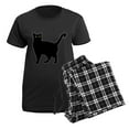 thumbnail image 5 of CafePress - Black Cat Silhouette Women's Dark Pajamas - Women's Short Sleeve Print T-Shirt and Pants Dark Cotton Pajama Set, 5 of 7