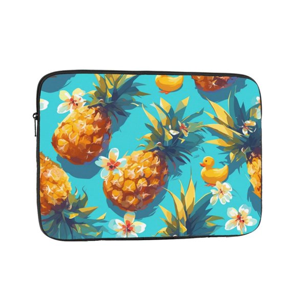 Flowers Pineapple Duck Swim Summer Laptop Sleeve Bag Compatible With MacBook Air / Pro iPad MateBook Tablet Surface HP Lenovo Dell ASUS Acer Laptop Computer Protective Size: 10 inch