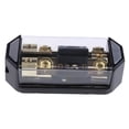 thumbnail image 1 of Portafusibles 1 pieza de Portafusibles de 100A de Chapado Oro 2 Vias para Coche universal Fanmusic Portafusibles, 1 of 6