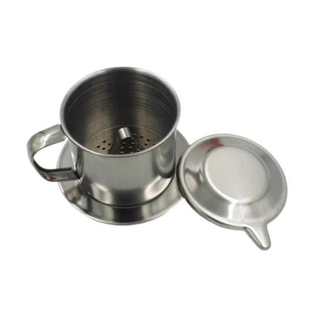 Cafetera vietnamita con filtro para una sola porción, ligera, con infusor 7T