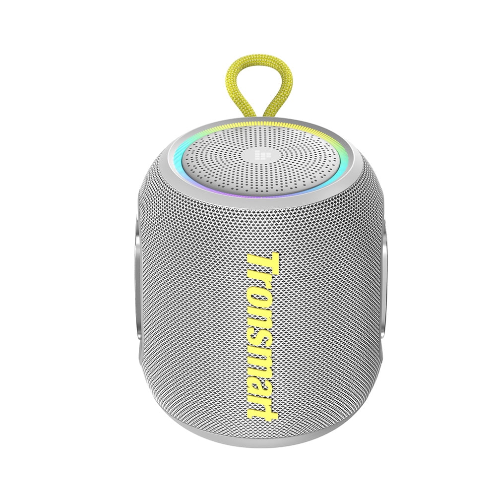 Tronsmart T8 Mini Ultra-Portable Bluetooth Speaker, 16W Big Bass, 360° Sound, IPX7 Waterproof, 20H Playtime, Custom EQ & Light - Black