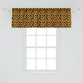 thumbnail image 2 of Ambesonne Abstract Window Valance, Cheetah Skin Look Motif, 42" x 18", Orange and Charcoal Grey, 2 of 3